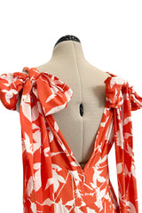 Prettiest Spring 2020 Oscar de la Renta by Laura Kim & Fernando Garcia Silk Print Halter Dress