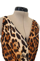 Spring 2008 Christian Dior by John Galliano Runway Look 29 Version Leopard Silk Chiffon Dress