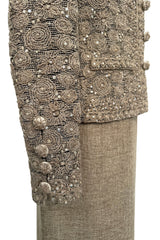 Spring 2000 Balmain Haute Couture by Oscar de la Renta Elaborate Jacket & Matching Skirt