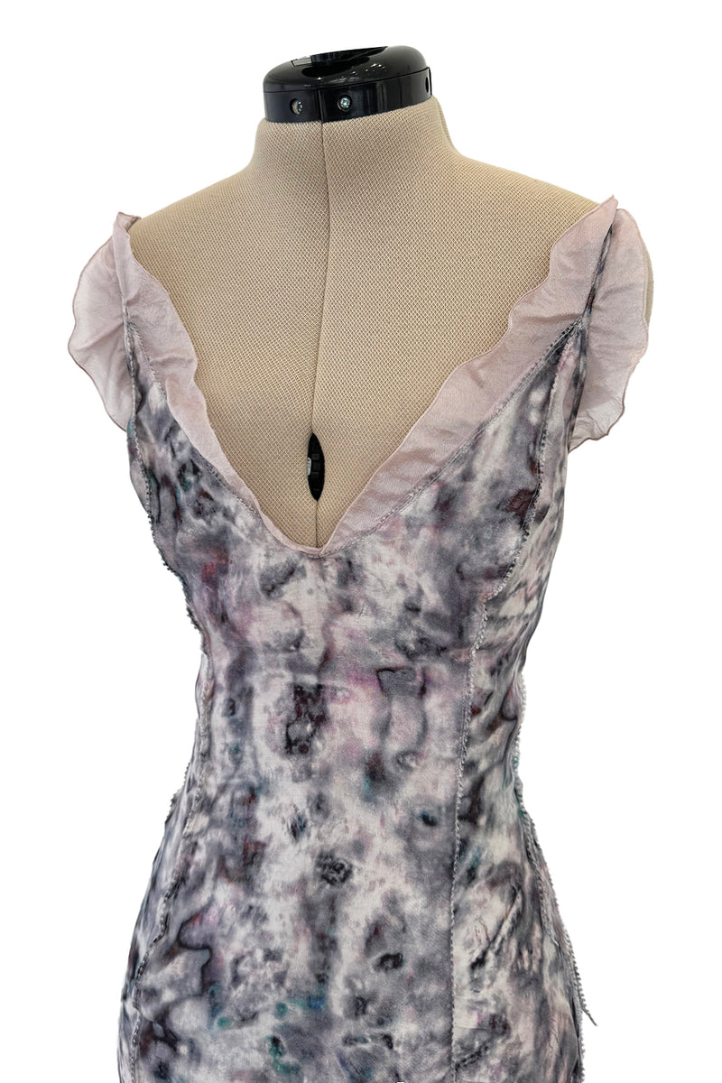 Outstanding Spring 2009 Nina Ricci by Olivier Theyskens Runway Look 12 Floral Printed Silk Dress