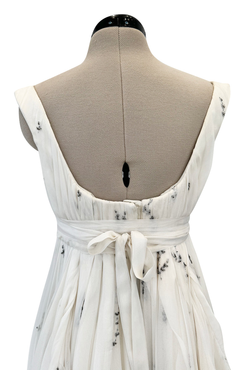 Important Fall 2003 Alexander McQueen 'Scanners" Runway Look 55 Silk Corset Dress w Silver Sequins & Embroidery Shrimpton Couture Important Fall 2003 Alexander McQueen 'Scanners" Runway Look 55 Silk Corset Dress w Silver Sequins & Embroidery Shrimpton Couture