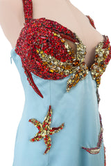 Phenomenal Spring 2021 Versace by Donatella Versace Runway Look 77 Embellished Starfish Dress