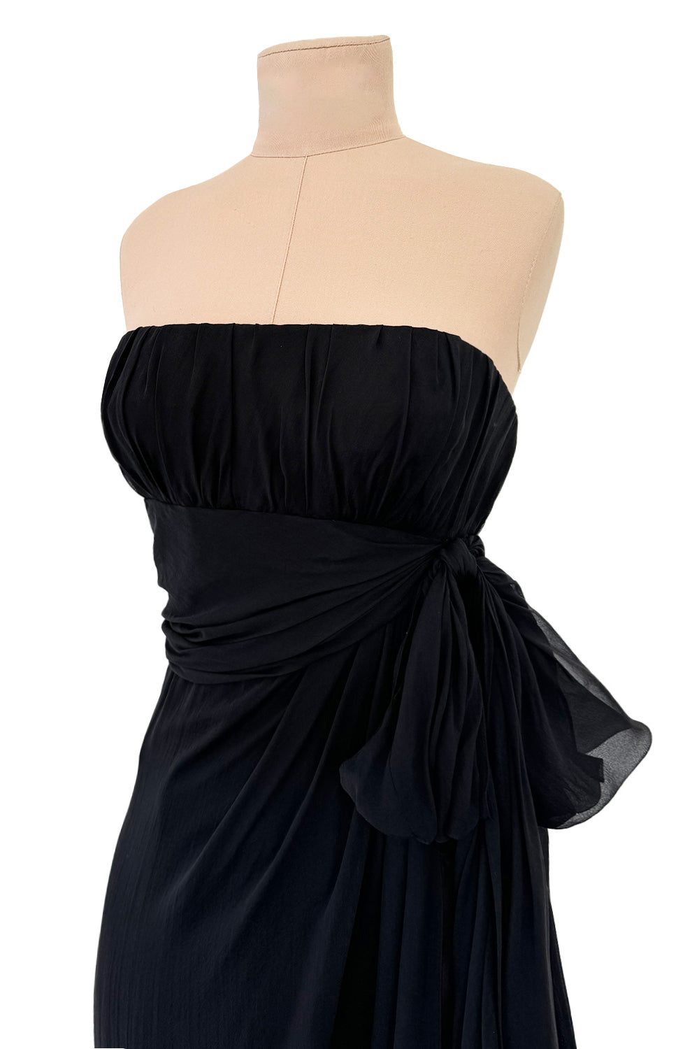 VIP価格.Saint Laurent ABITO CORTO IN TULLE STRETCH SAINT LAURENT | Ruched Stretch-Tulle Mini Dress | Women