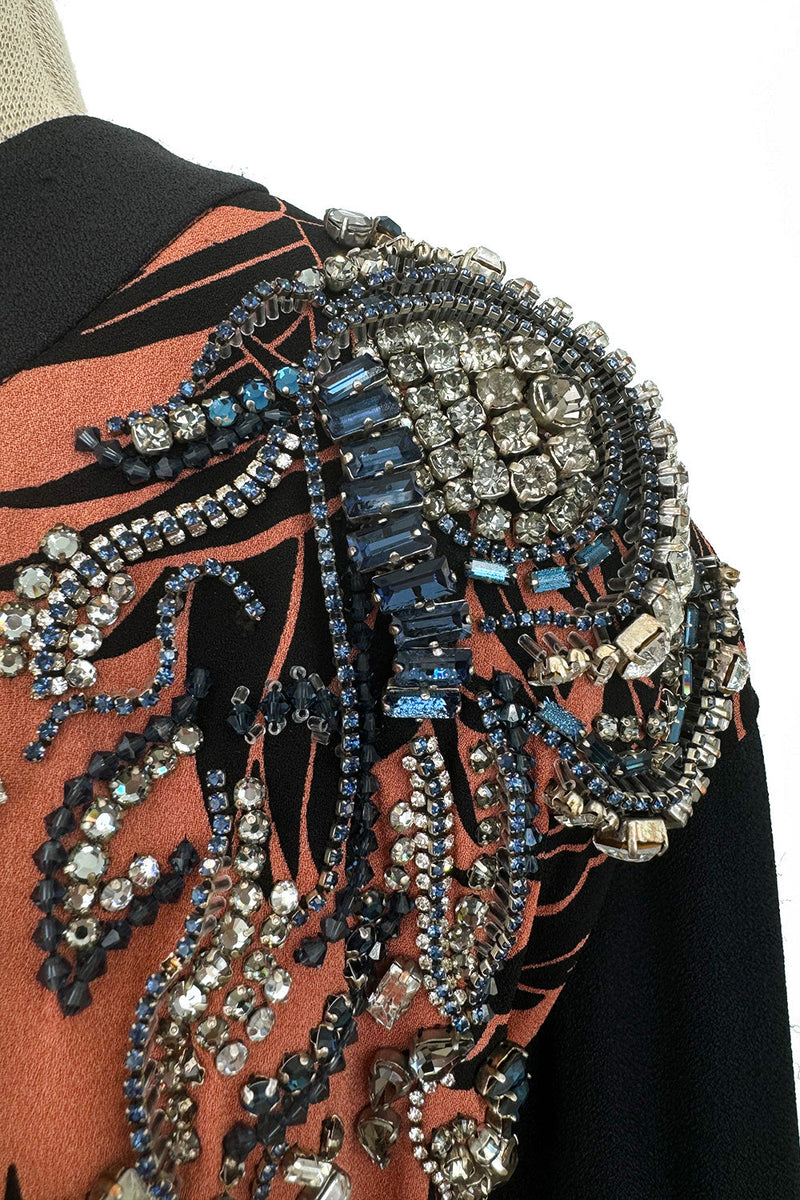 Highly Documented Resort 2014 Prada Runway & Ad Campaign Dress w Hand Set Crystal Detailing