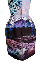 Gorgeous Fall 2013 Mary Katrantzou Runway Print From Look 18 Strapless Bubble Skirt Mini Dress
