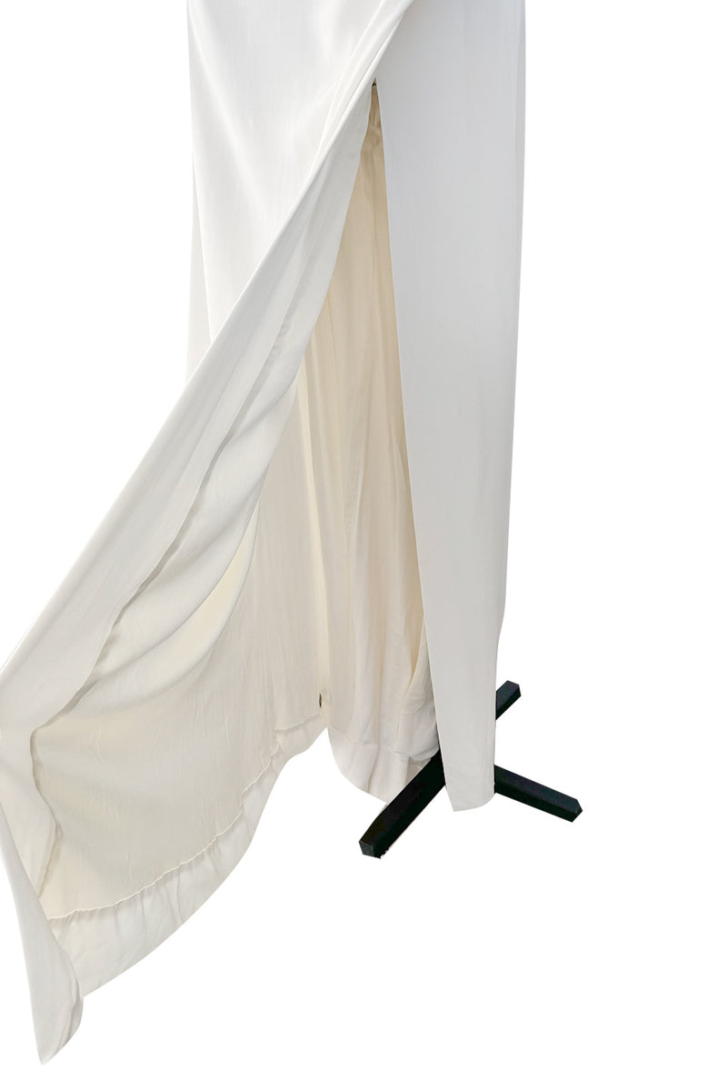 Incredible Spring 2015 Vivienne Westwood Ivory Corset Dress w Draped Multiway Extended Panels