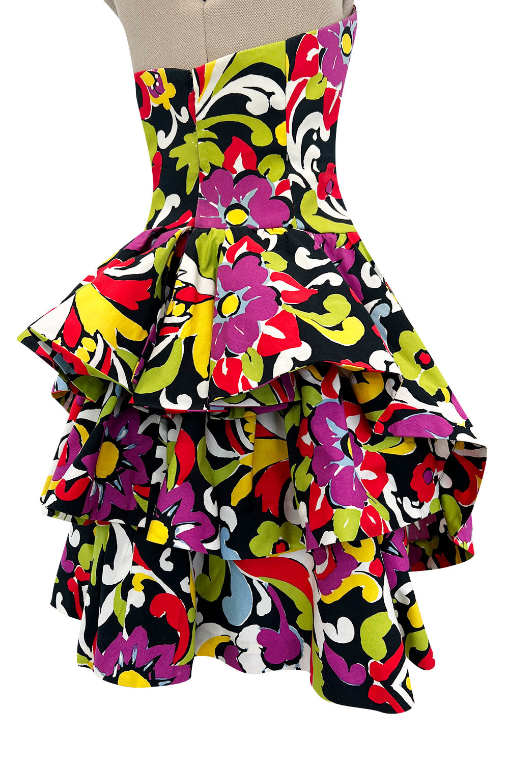 Gorgeous Resort 1993 Christian Lacroix Crisp Cotton Floral Print
