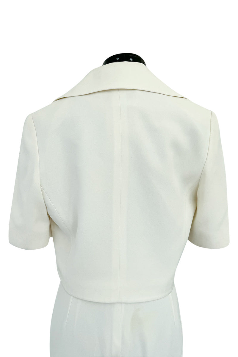 Chic Spring  1993 or 1996 Christian Dior by Gianfranco Ferre Numbered White Tux Pant Suit