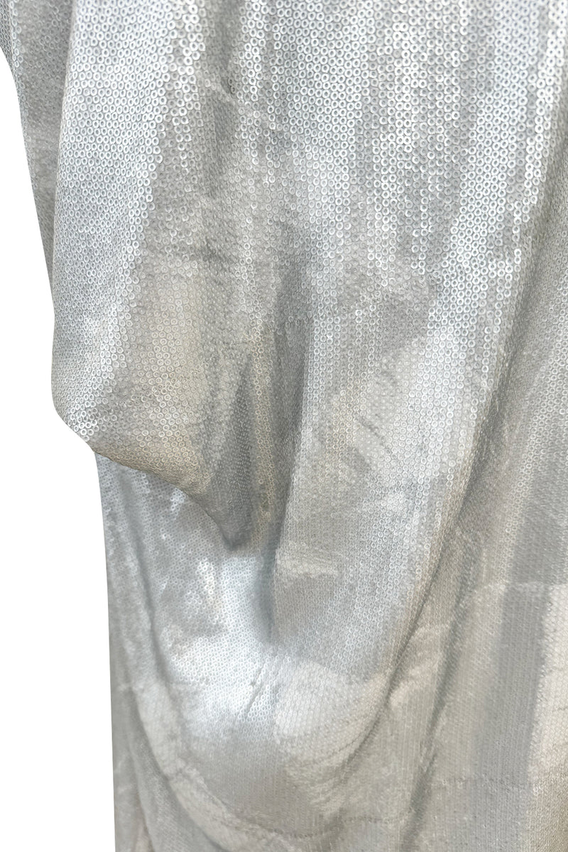 Limited Edition 2012 Vivienne Westwood Red Carpet Capsule Collection Silver Sequin Strapless Dress
