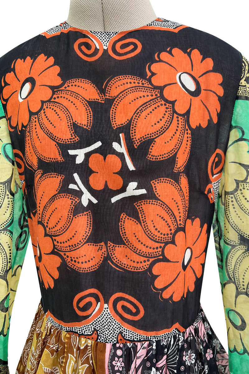 Iconic Spring 2015 Valentino Printed Tiered Runway Dress by Maria Grazia Chiuri & Pier Paolo Piccioli