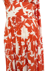 Prettiest Spring 2020 Oscar de la Renta by Laura Kim & Fernando Garcia Silk Print Halter Dress