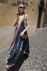 Resort 2019 Valentino by Pierpaulo Piccioli Red Plunge Dress w Pointed Hem