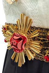 Rare Spring 2015 Dolce & Gabbana Runway Look 4 Mini Dress w Lace & Intricate Embellishment Details