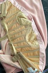 Dreamy Fall 2012 Oscar de la Renta Runway Look 58 Strapless Pink Dress w Jewels & Rhinestones