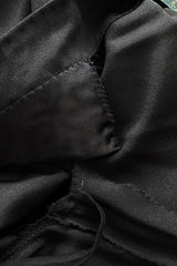 Exceptional Fall 1983 Yves Saint Laurent Haute Couture Runway Black Silk Wrap Dress w Bow Detail