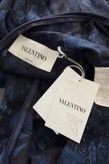 Pre-Fall 2015 Valentino by Pierpaolo & Piccioli & Maria Grazia Chiuri Blue Silk Dress w Butterfly Print