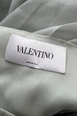 Prettiest Resort 2009 Valentino by Alessandra Facchinetti Look 16 Palest Dusty Green Silk Organza Dress