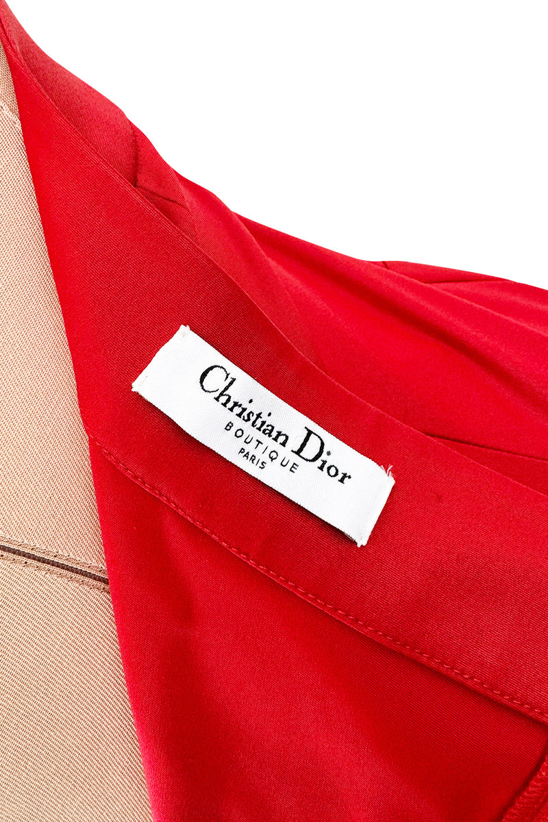 Ad Campaign Fall 2003 Christian Dior by John Galliano Runway Silk Halter Dress