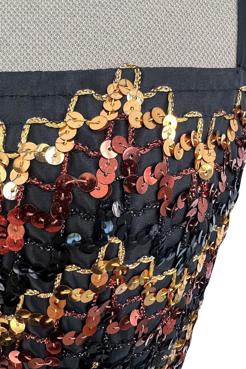 lanvin sequin dress Black shiny sequin draped cocktail dress on blue jersey base LANVIN by A. Elbaz For Sale at 1stDibs