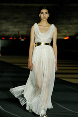 Resort 2022 Christian Dior by Maria Grazia Chiuri Look 4 Fine Net Dress