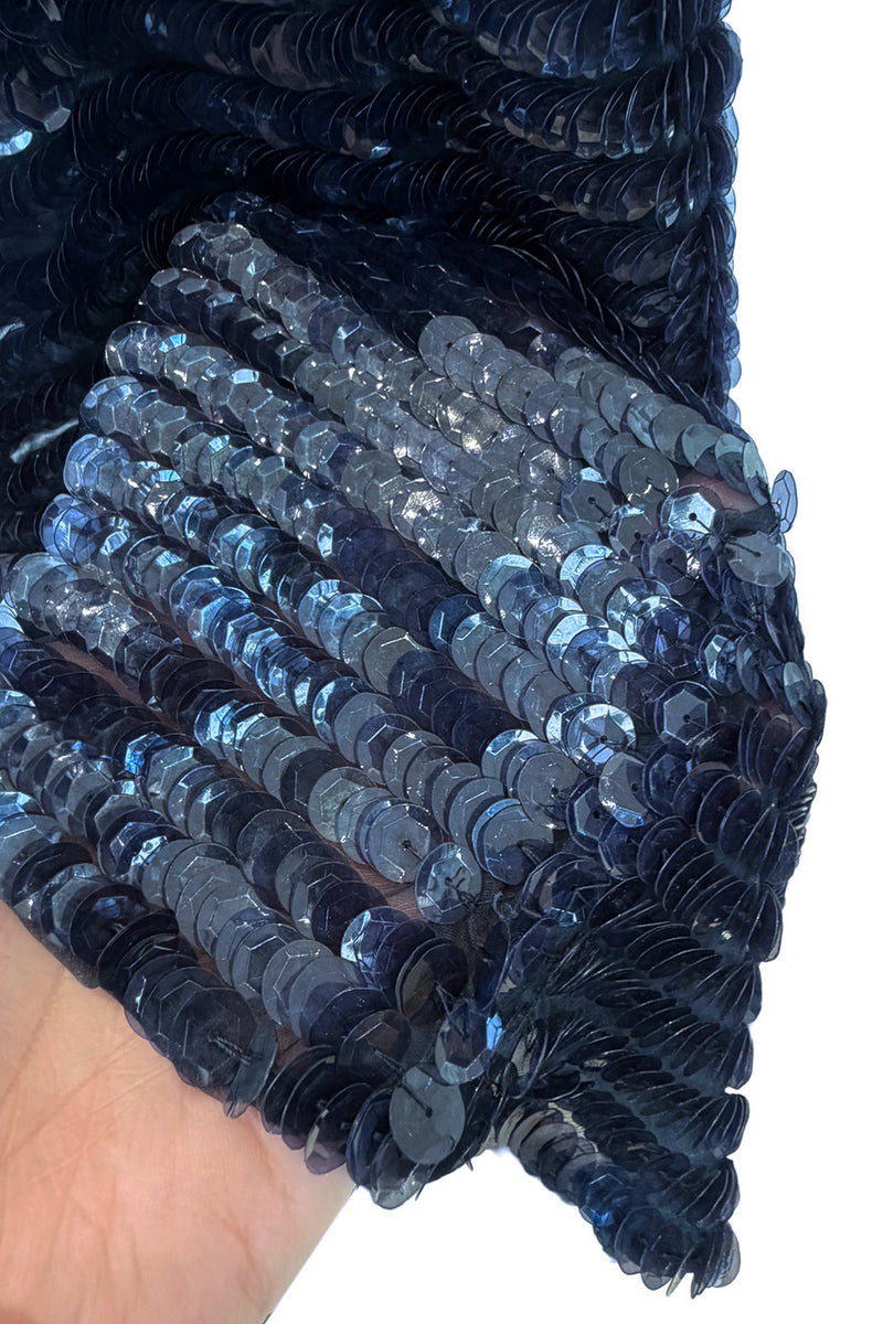 Outstanding Spring 2011 Giorgio Armani Runway Look 60 & Ad Campaign Strapless Blue Sequin Dress