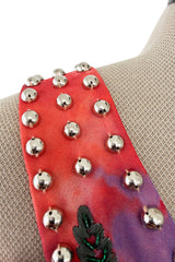 Gorgeous Spring 2015 Emilio Pucci by Peter Dundas Runway Look 36 Tie Dye Beaded Silk Chiffon Dress