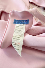 Brilliant Spring 1999 Thierry Mugler Curving Pale Pink Dress w Front Iridescent Embellishments