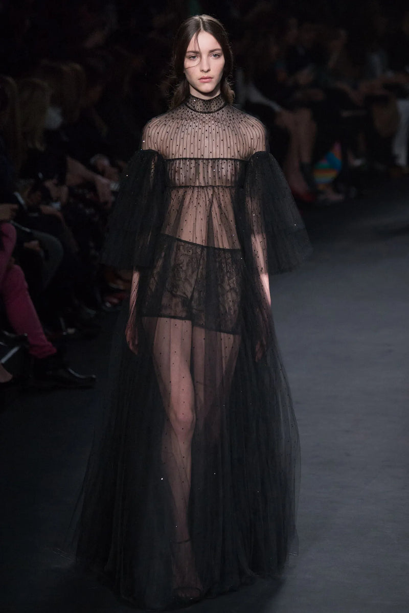 Prettiest Fall 2015 Valentino by Pierpaolo Piccioli & Maria Grazia Chiuri White Lace & Net Dress