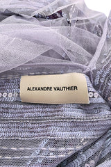 Extraordinary Spring 2012 Alexandre Vauthier Custom Sample Pale Lavender Silk Net & Sequin dress