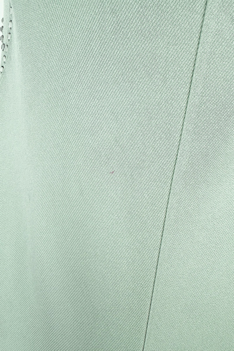 Fabulous Spring 2004 John Galliano Pale Mint Green Bias Cut Slip Dress w Rhinestone Detailing