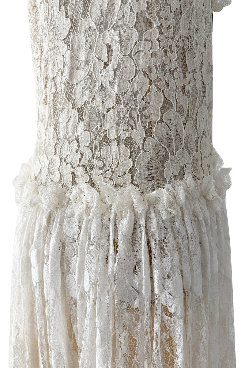 Gorgeous Resort 2012 Lanvin by Aber Elbaz Ivory Lace, Silk & Silk Netting Wedding Dress