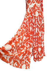Prettiest Spring 2020 Oscar de la Renta by Laura Kim & Fernando Garcia Silk Print Halter Dress