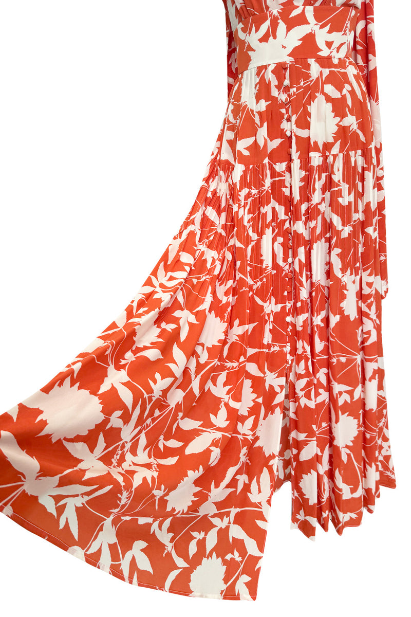 Prettiest Spring 2020 Oscar de la Renta by Laura Kim & Fernando Garcia Silk Print Halter Dress