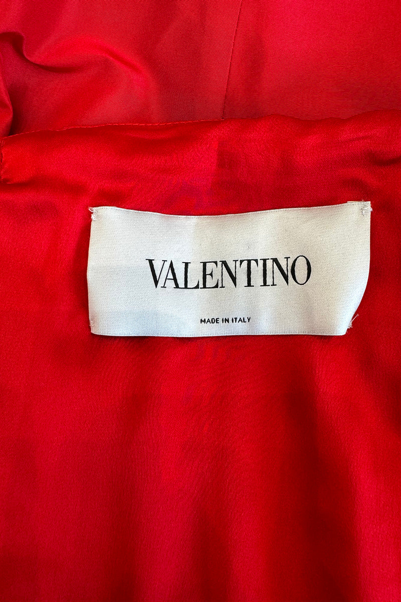 Modern Valentino by Pierpaolo Piccioli Homage to the Fall 2004 Runway Look 53 Strapless Red Silk Dress