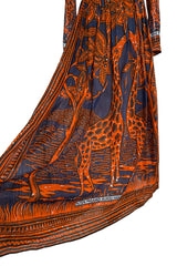 Spring 2016 Valentino by Pierpaolo Piccioli & Maria Grazia Chiuri Runway Look 50 Giraffe Printed Cotton Dress