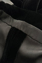 Suberb Fall 1970 Christian Dior Haute Couture by Marc Bohan Minimalist Black Velvet Column Dressress