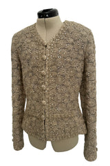Spring 2000 Balmain Haute Couture by Oscar de la Renta Elaborate Jacket & Matching Skirt