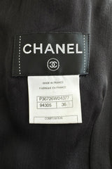 Prettiest Fall 2009 Chanel by Karl Lagerfeld Runway Look 55 Black Silk & Chiffon Dress
