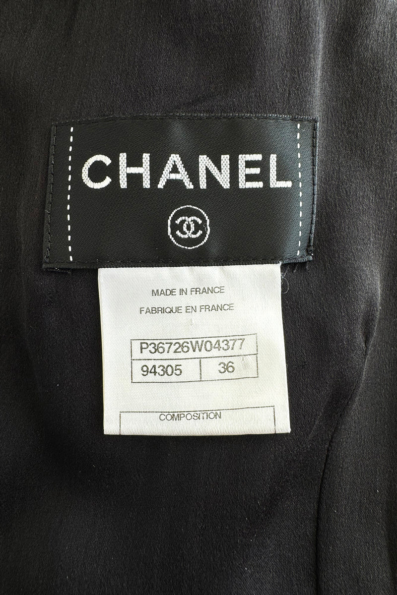 Prettiest Fall 2009 Chanel by Karl Lagerfeld Runway Look 55 Black Silk & Chiffon Dress