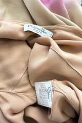 Prettiest Spring 2006 Christian Dior by John Galliano Pink Ombre Silk Chiffon Dress
