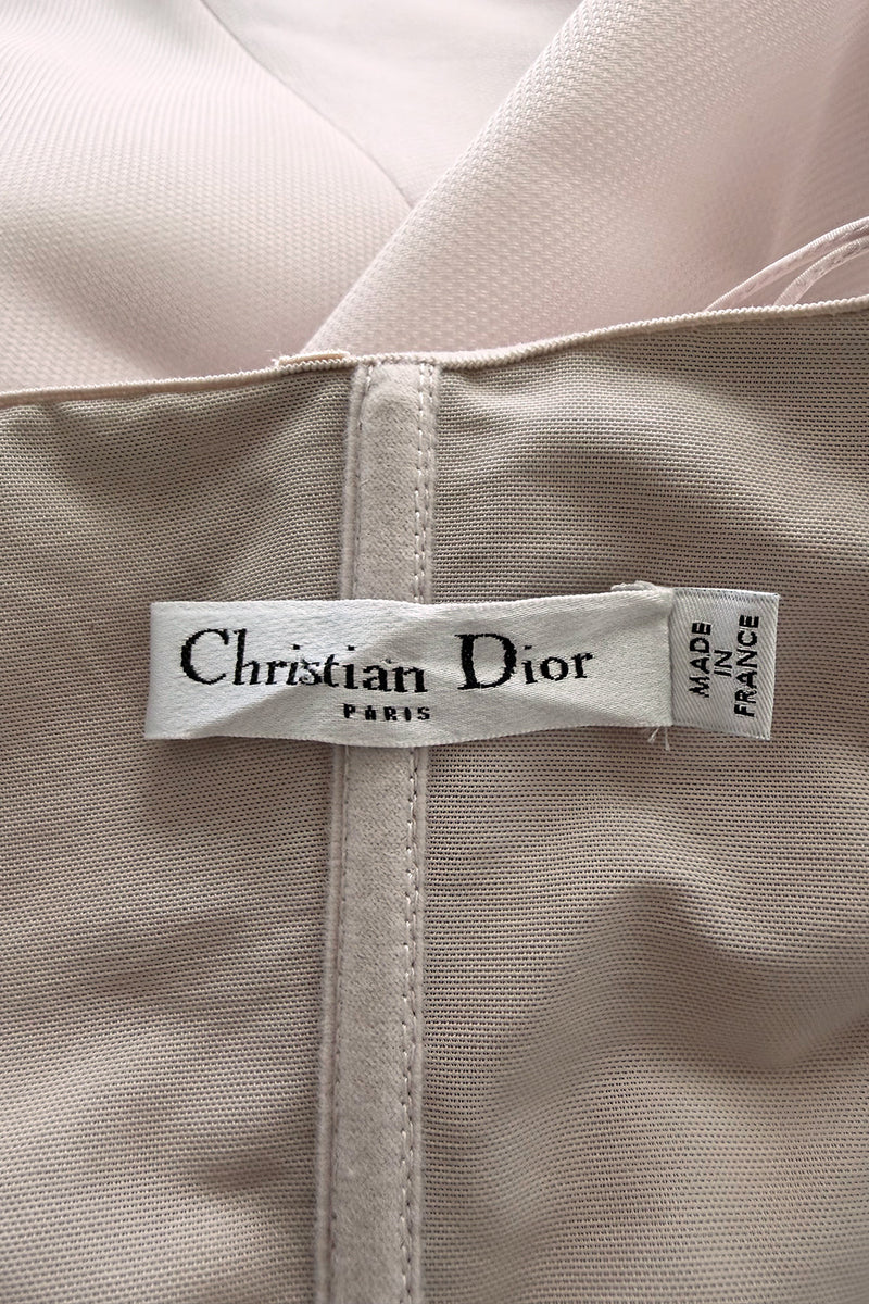 Outstanding 2014 Christian Dior by Raf Simons Strapless Palest Soft Pink Dress w Tiered Skirting