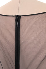 Fall 2019 Alessandra Rich Black Version of Runway Look 46 Bias Cut Silk & Sequin Lace Dress