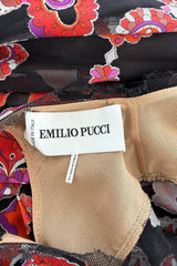 Fantastic Spring 2012 Emilio Pucci by Peter Dundas Runway Look 10 Coral Print Open Back Dress
