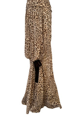 Gorgeos Spring 2007 Jean Louis Scherrer by Stephane Rolland Leopard Print Silk Chiffon Dress