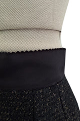 Extraordinary Rare Fall 2016 Dolce & Gabbana Alta Moda Couture Gold Tweed & Lace Covered Jacket & Skirt Suit Set