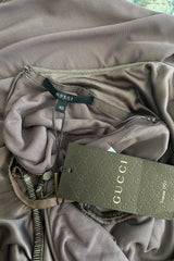 Gucci 2010-11 Deep Mauve Backless Jersey Dress