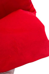 Spring 2008 Oscar de la Renta Red Version of Runway Look 64 Silk Dress w Embelished Collar