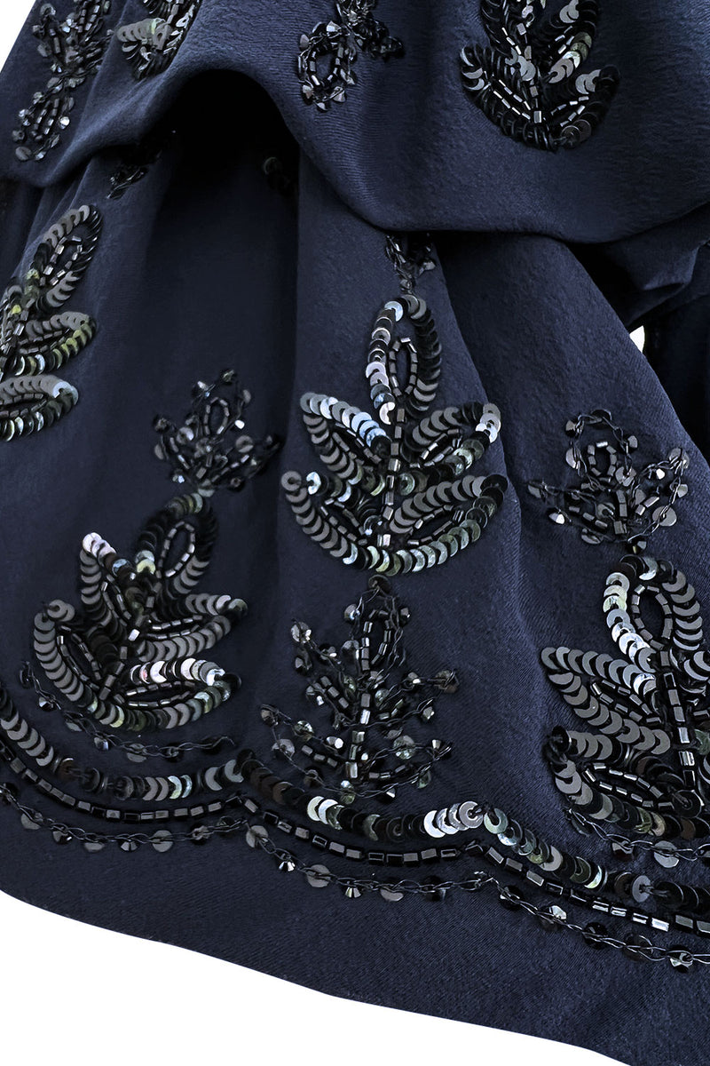 Spring 2008 Christian Dior by John Galliano Deep Blue Silk