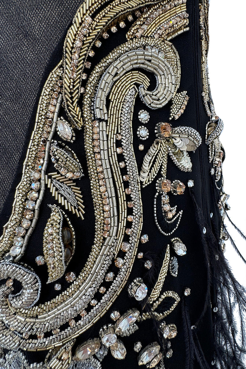 Extraordinary 2015 Roberto Cavalli Runway Feather & Net Dress w Bead & Shrimpton Couture Extraordinary 2015 Roberto Cavalli Runway Feather & Net Dress w Bead & Shrimpton Couture