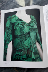 Well Documented Spring 1970 Unlabeled Thea Porter Green Butterfly Print Silk Chiffon Dress